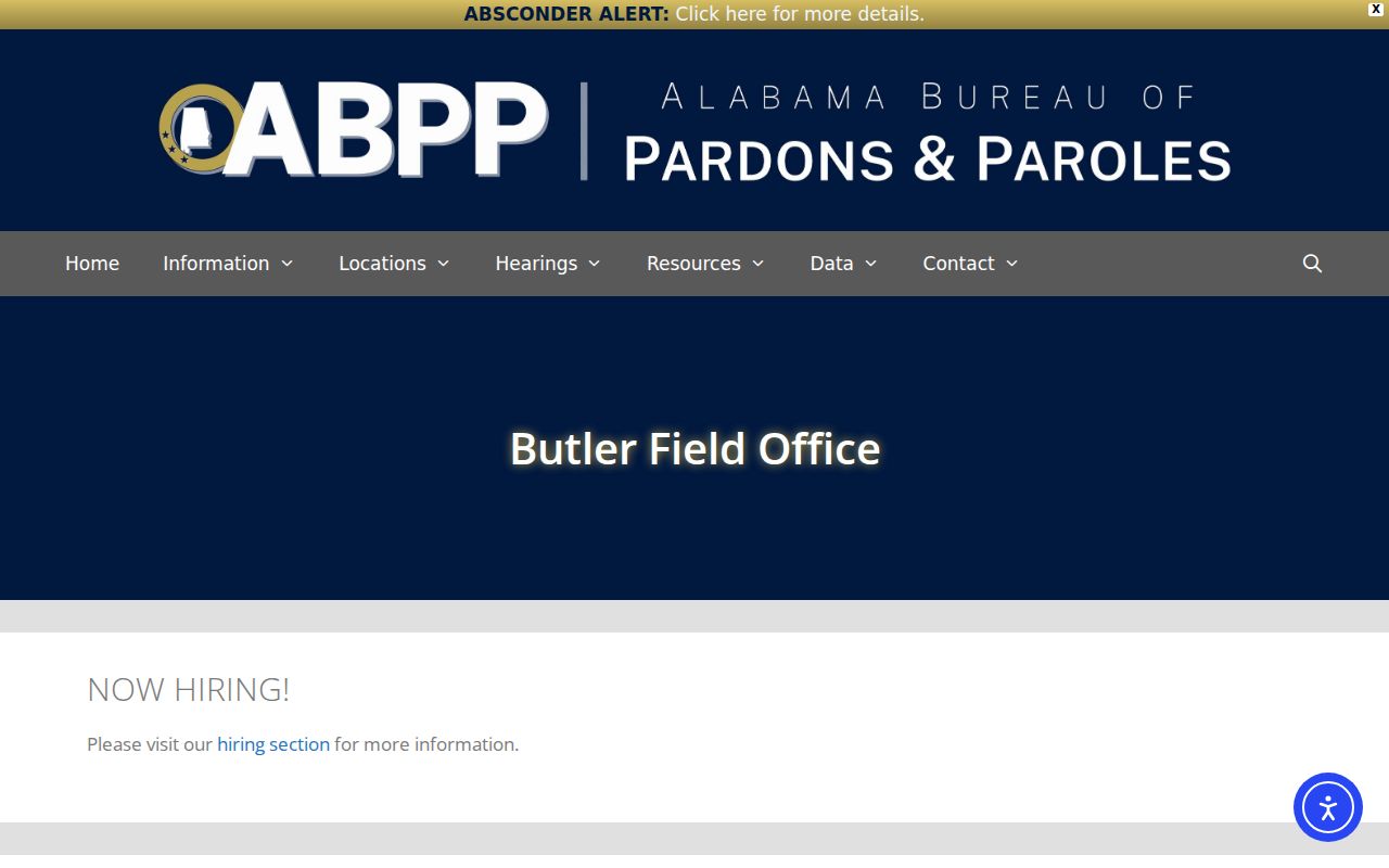 Choctaw County criminal records ABPP supervision office